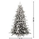 Albero di Natale Artificiale Innevato Galaxy Verde Varie Misure