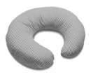 Cuscino Ciambella per Allattamento 74x46x5 cm Anatomico Zigzag Grigio