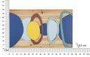 Pannello da Muro Wood Color 80x2,5x50 cm in Ferro e Abete      