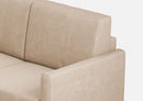 Divano Angolare 5 Posti 241x241x85 cm Karay in Tessuto Beige