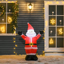 Babbo Natale Gonfiabile Luminoso con Luci LED 80x40x120 cm 