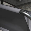 Coprisedile per Dondolo da Giardino 115x48x48cm in Tessuto a Rete Grigio