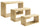 Set 3 Mensole da Parete Rettangolare in Fibra di Legno Trittico Rovere Sagerau