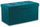 Baule Cassapanca Pouf Contenitore in Velluto Soriani Petrolio