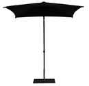 Ombrellone da Giardino 2x2 m Palo Ø38 mm in Alluminio Tessuto Olefin Trend Nero