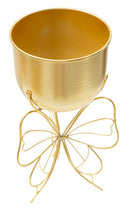 Porta Vaso Farfy Ø22x40 cm in Ferro Oro      
