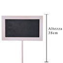 Set 5 Lavagne Segnaprezzo in legno Larghezza 20 cm