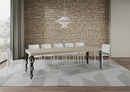 Tavolo Allungabile 160-264x90x77 cm Karamay Premium Cashmere Telaio Antracite 