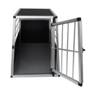 Gabbia per Trasporto Animali Grande per Auto 65x90x69 cm Angolo 65° in Alluminio  