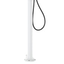 Doccia da Giardino in Alluminio con Doppio Attacco Acqua Sined Luna Alu Bianco