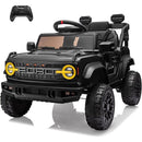 Macchina Elettrica per Bambini 12V Licenza Ford Bronco Raptor con Telecomando Nero  