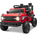 Macchina Elettrica per Bambini 12V Licenza Ford Bronco Raptor con Telecomando Rosso  