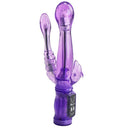 Vibratore Clitorideo Anale e Vaginale a Batteria Forlove Doublelick Viola