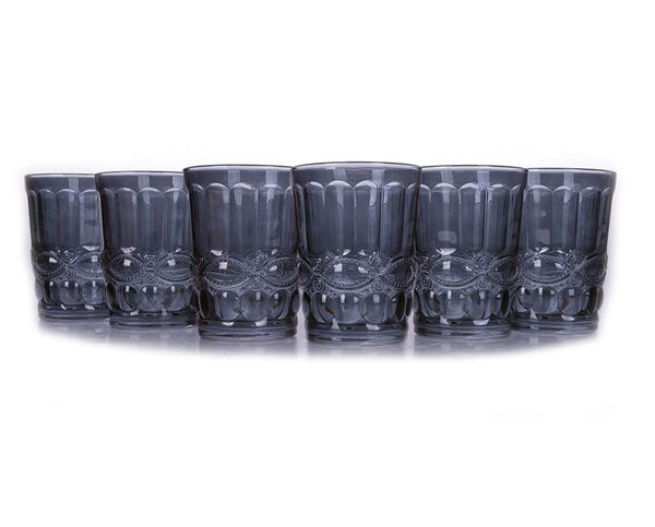 prezzo Set 6 Bicchieri Acqua Nobilis in Vetro VdE Tivoli 1996 Grigio Fumè
