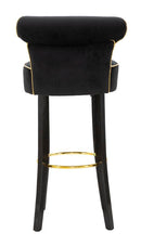 Sgabello Bar Luxy Nero 46x48x96 cm in Legno e Plastica