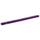 Trave da Ginnastica per Allenamento Imbottita in Legno Viola 240x10x6.5 cm 