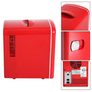 Mini Frigorifero Multifunzionale Freddo Caldo 4L Rosso 28x20x30 cm
