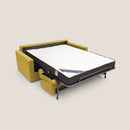 Divano Letto 2 Posti 166x92x96 cm in Tessuto Giallo
