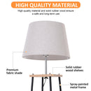 Lampada da Terra in Tessuto con 3 Ripiani 40x40x160 cm  Beige