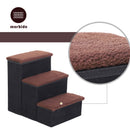 Scaletta 3 Gradini Contenitori per Animali Domestici 40,5x51x50 cm 
