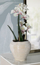 Vaso Perly Round Ø22x20 cm in Ceramica Perla      