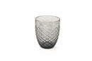 Set 6 Bicchieri Ø8,5x10 cm in Vetro Villa d'Este Home Tivoli Squared Grigi