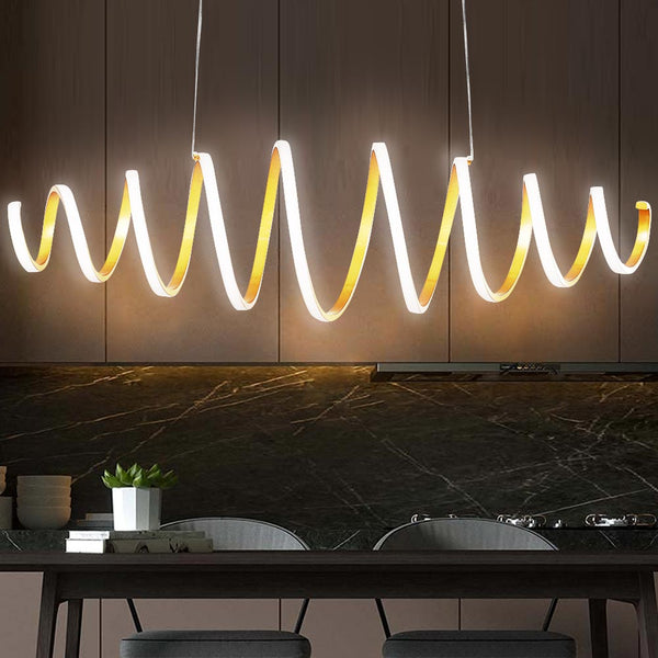 Lampadario Sospensione LED 58W Luce Bianco Freddo 6000K 3600lm Design Moderno acquista