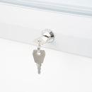 Bacheca da Esterno con Apertura a Ribalta 190,5x106,7x4,7 cm in Alluminio con Led Silver