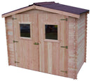 Casetta Box da Giardino 2,35x2,15 m Senza Pavimento in Legno Douglas 28mm Dublin