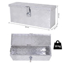 Cassetta Portautensili da 2 kg 50x15,5x20,5 cm con Chiusura a Chiave In Alluminio   