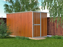 Casetta Box da Giardino in Lamiera di Acciaio Porta Utensili 175x307x182 cm Enaudi Legno
