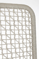Paravento da Esterno 120x50x150h cm in Alluminio e PP Babilo Bianco e Grigio 