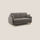 Divano Letto 3 Posti 180x94x97 cm in Tessuto Talpa