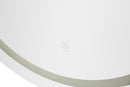 Specchio da Muro LED Simple Ovale 60x3,5x80 cm in Specchio Argento      