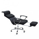 Poltrona da Ufficio Haley 59x63x118/128 h cm in Poliuretano Nero