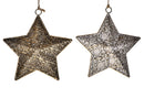 Set 8 Stella con Metallo Decorato H24,5 cm 
