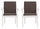 Set 2 Cuscini per Sedia da Giardino 90x45x5 cm in Dralon Allegro Taupe