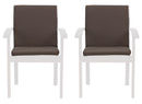 Set 2 Cuscini per Sedia da Giardino 90x45x5 cm in Dralon Allegro Taupe