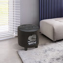 Sgabello Cuccia con cuscino per cane gatto nero 39x39x42 cm 