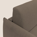 Divano Letto 3 Posti 215x95x96 cm in Tessuto Marrone