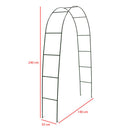 Arco da Giardino Supporto per Rose Piante Rampicanti in Metallo Altezza 240 cm