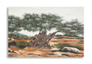 Dipinto su Tela Olivo 120x3,8x80 cm in Pino e Tela      