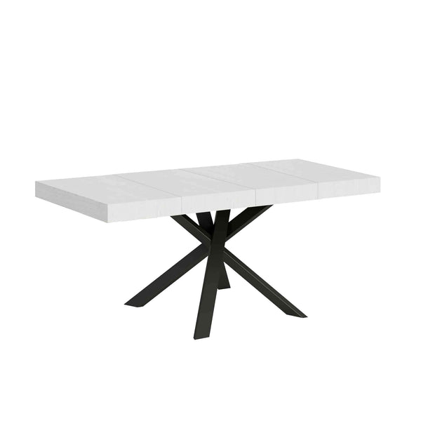Tavolo Allungabile 90/194x90x77 cm Clerk Premium Bianco Frassino sconto