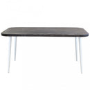 Tavolo Granada 160x90x74,5 h cm in Alluminio Grigio