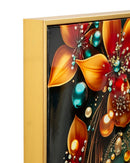 Stampa Decorata su Tela Laccata con Cornice Butterly 70x4x100 cm in Abete e Tela e Plastica      