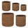 Set 5 Vasi a Cilindro Rigo Rusty