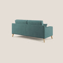 Divano 3 Posti 186x95x91 cm in Tessuto Petrolio