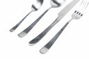 Servizio Set di Posate 24 Pezzi in Acciaio Silver Opaco Villa d'Este Home Tivoli Round