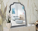 Specchio da Muro Ankara Grigio 85x1x100 cm in MDF e Vetro e Specchio Grigio      