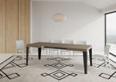  Tavolo Allungabile 120-224x90x77 cm Flame Tortora Telaio Antracite